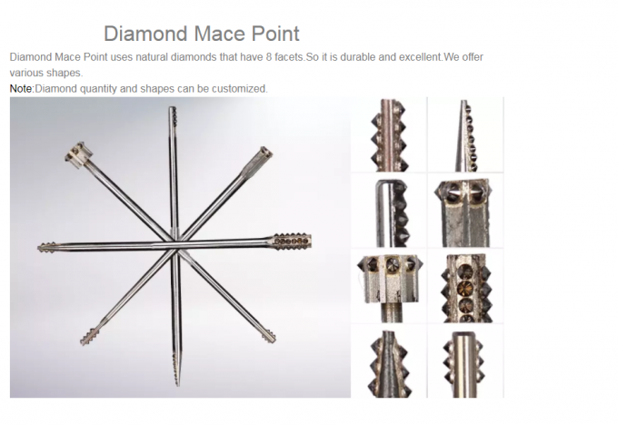 CVD NCD Diamond Mace Points Jewelry Background Tools 1